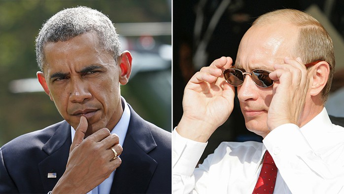 
Tổng thống Mỹ Barack Obama và Tổng thống Nga Vladimir Putin. Ảnh: Reuters
