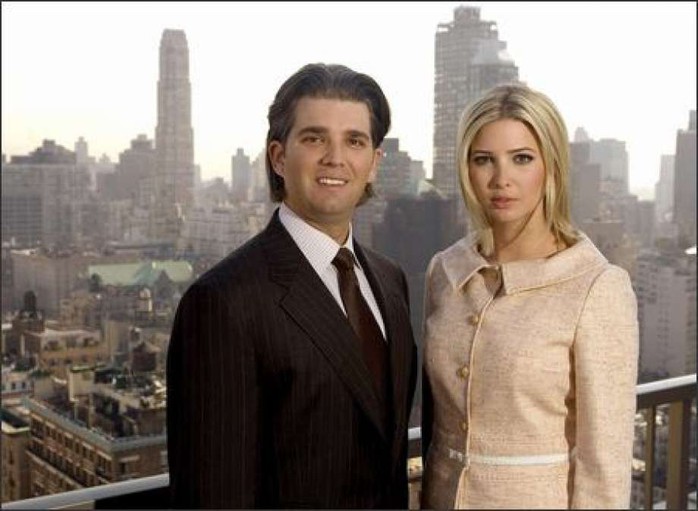 
Con gái và con trai ông Trump là Ivanka Trump, Donald Trump Jr. Ảnh: AP
