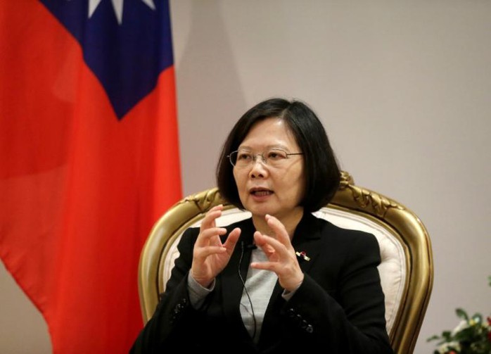 
Nhà lãnh đạo Đài Loan Thái Anh Văn Ảnh: REUTERS
