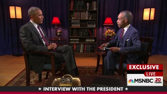 
Tổng thống Barack Obama và mục sư Al Sharpton Ảnh: HOLLYWOODREPORTER.COM
