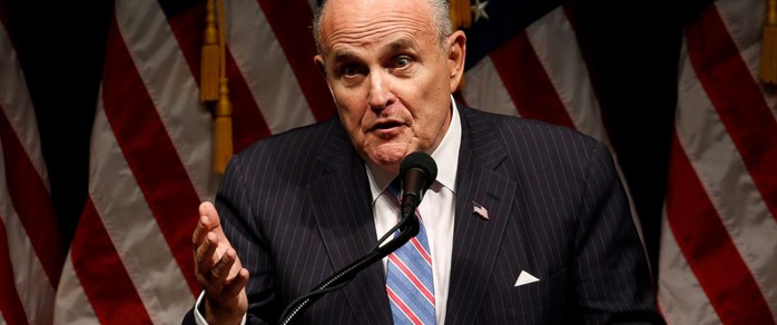 Ông Rudy Giuliani, một trong các ứng viên cho vị trí ngoại trưởng trong nội các của ông Trump Ảnh: REUTERS