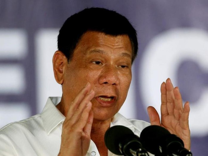 Tổng thống Philippines Rodrigo Duterte Ảnh: REUTERS