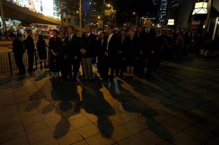 Đây là lần thứ tư các luật sư Hồng Kông xuống đường kể từ năm 1997. Ảnh: REUTERS