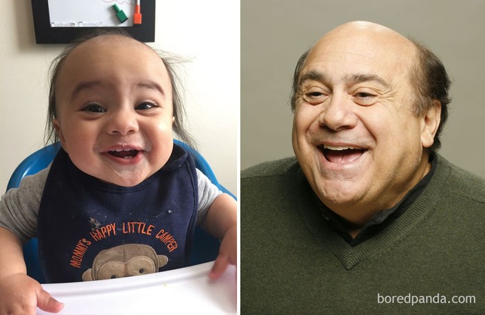 
Biểu cảm hài hước của con sao mà giống diễn viên nổi tiếng Danny Devito đến vậy không biết.
