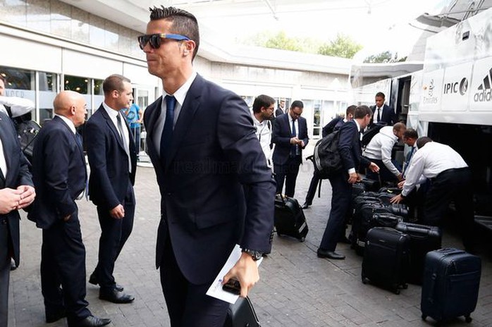 
Ronaldo và đồng đội đã có mặt tại Dortmund
