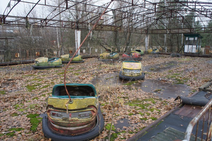 Một công viên ở TP Pripyat. Ảnh: Reddit