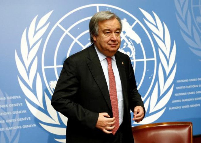 
Ông Antonio Guterres sẽ thay thế Tổng thư ký LHQ Ban Ki-moon vào ngày 1-1-2017. Ảnh: Reuters
