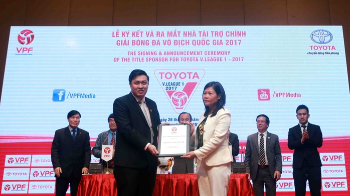 Toyota tiếp tục gắn bó với V-League Ảnh: Hải Anh