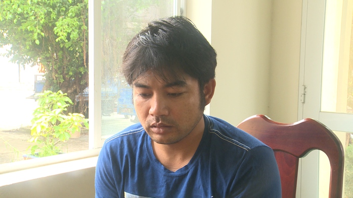 
Phạm Hoài Thương tại cơ quan điều tra. Ảnh: N.C
