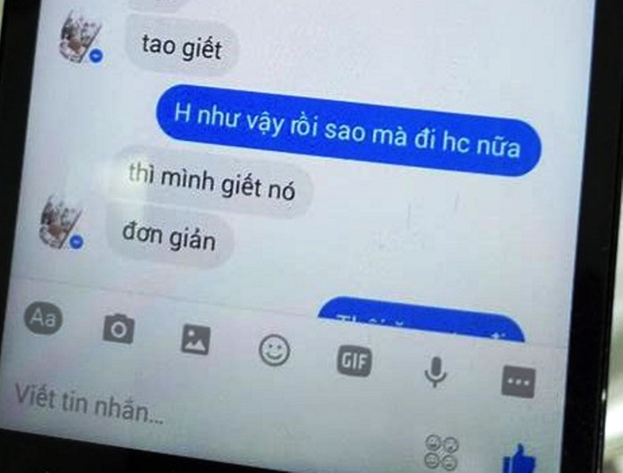 
Tin nhắn dọa giết học sinh 12
