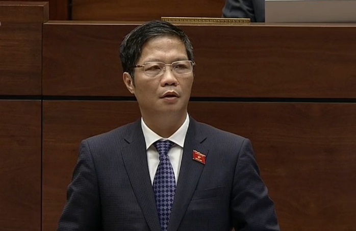 
Bộ trưởng Bộ Công Thương Trần Tuấn Anh trả lời chất vấn Quốc hội sáng 15-11 - Ảnh chụp qua màn hình
