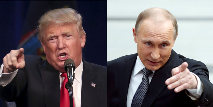 Tổng thống đắc cử Trump đã ca ngợi Tổng thống Nga Vladimir Putin là nhà lãnh đạo mạnh mẽ. Ảnh: TIMES OF ISRAEL