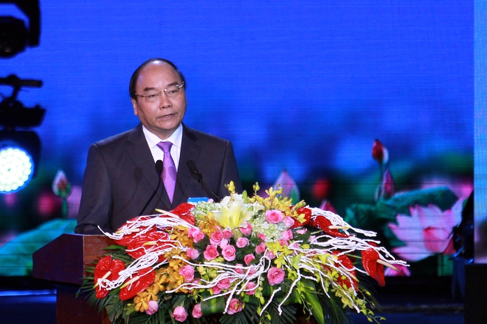 Thủ tướng Nguyễn Xuân Phúc phát biểu tại lễ kỷ niệm 20 năm Đà Nẵng là thành phố trực thuộc Trung ương