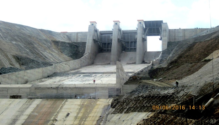
Thủy điện Sông Bung 2 nơi xảy ra sự cố
