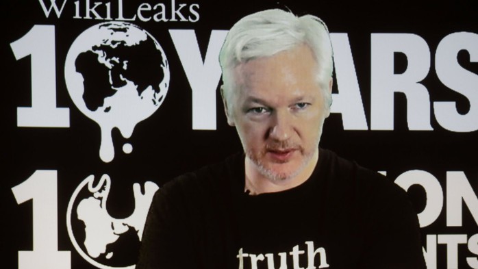 
Ông Julian Assange, người sáng lập trang WikiLeaks. Ảnh: AP
