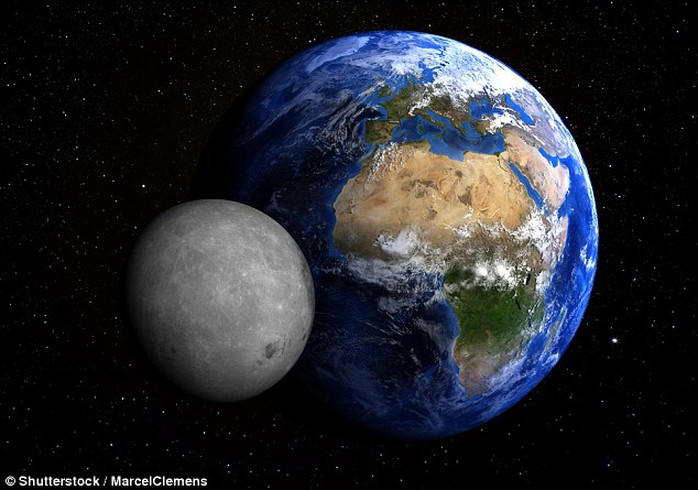 Sẽ có ngày mặt trăng va chạm với trái đất. Ảnh: SHUTTERSTOCK