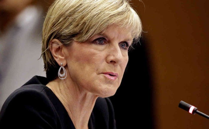 Ngoại trưởng Úc Julie Bishop. Ảnh: SKY NEWS