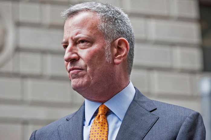 Thị trưởng New York Bill de Blasio. Ảnh: THE NEW YORK POST