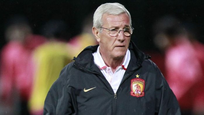 
Nhà vô địch World Cup 2006 cùng tuyển Ý Marcello Lippi không thành công khi dẫn dắt Trung Quốc
