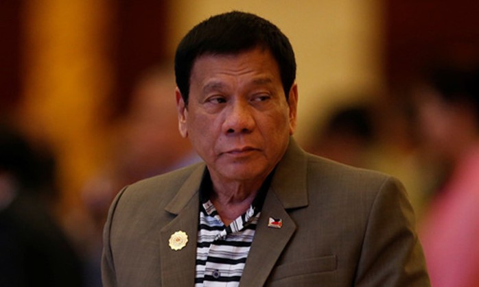 
Tổng thống Philippines Rodrigo Duterte. Ảnh: Reuters
