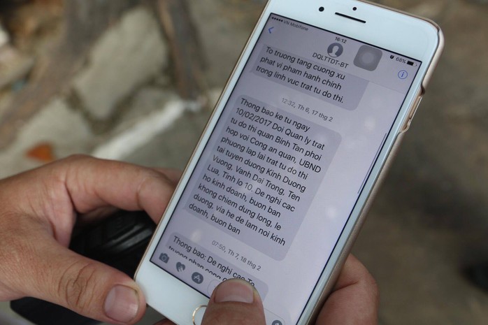 Tổng đài nhắn tin tự động sẽ gửi những thông tin đến các hộ dân và nhắc nhở các trường hợp vi phạm.