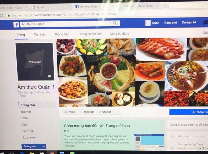 
Trang facebook Ẩm thực quận 1 vừa được quận 1 lập cách đây vài giờ
