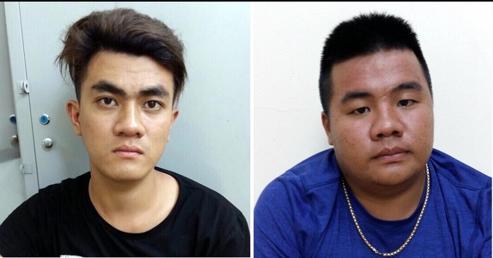 
Hai thanh niên bị trinh sát truy đuổi bắt giữ sau khi cướp giật.
