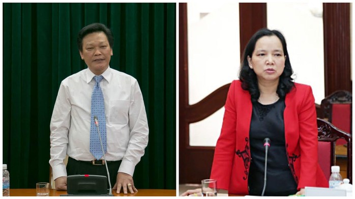 Thứ trưởng Bộ Nội vụ Nguyễn Duy Thăng (trái) và Trần Thị Hà - Ảnh: VNN