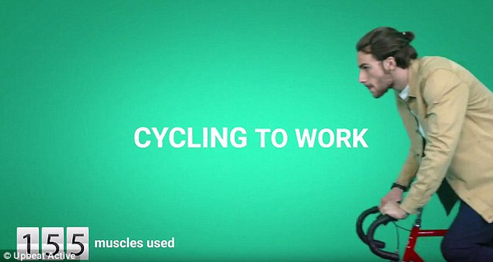 Đạp xe đứng đầu bảng trong các hoạt động thể dục thông thường, cần huy động đến 155 cơ bắp, nhiều hơn chạy bộ đến 56 cơ bắp