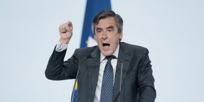 
Ông Francois Fillon tại cuộc họp báo ngày 6-2 Ảnh: Sud-Ouest
