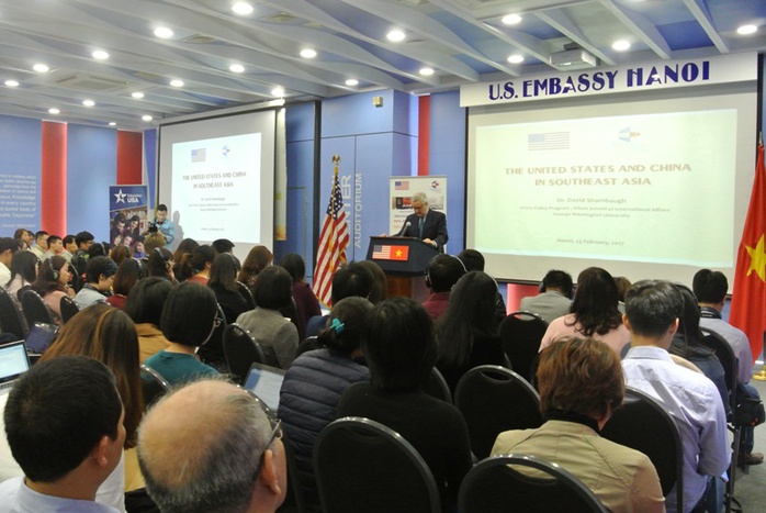 Buổi nói chuyện với chủ đề “Mỹ và Trung Quốc tại Đông Nam Á” diễn ra ngày 23-2 tại Hà Nội