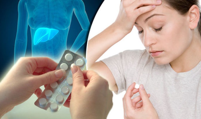 Nghiên cứu nêu khả năng paracetamol ảnh hưởng đến mối liên kết giữa các tế bào gan. Ảnh DAILY EXPRESS