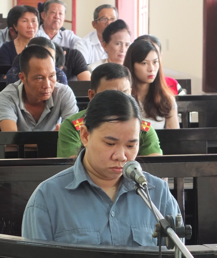 
Bị cáo Phạm Thị Diễm Thúy tại tòa
