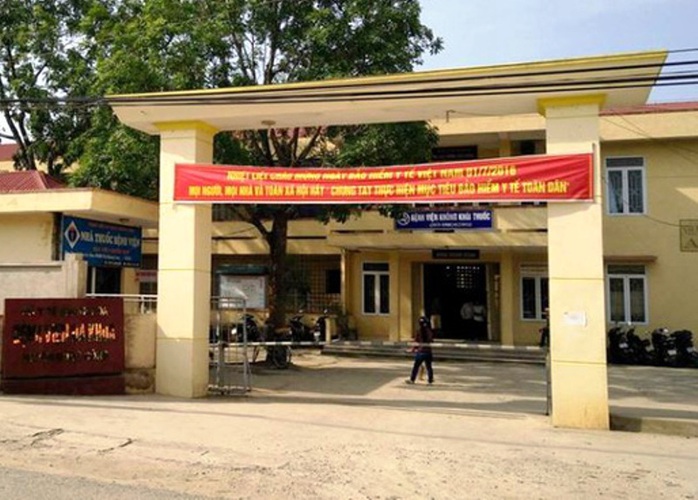 
Bệnh viện Đa khoa huyện Nông Cống, nơi xảy ra vụ việc bệnh nhân tử vong bất thường sau khi truyền đạm
