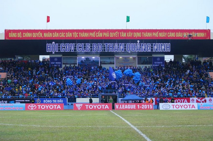 Hội CĐV Than Quảng Ninh sẽ phải lên sân Mỹ Đình để cổ vũ cho thầy trò Phan Thanh Hùng ở AFC Cup