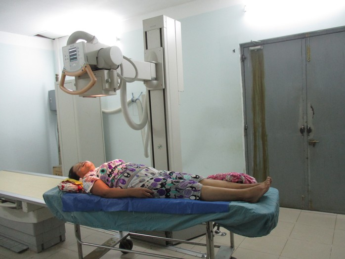 
Bệnh nhân N. lúc nhập viện tại Bệnh viện Đa khoa Trà Vinh
