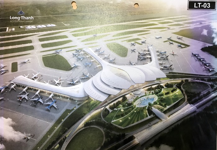 
Phương án thiết kế sân bay Long Thành lấy ý tưởng từ hoa sen cách điệu Ảnh: Xuân Tuyến
