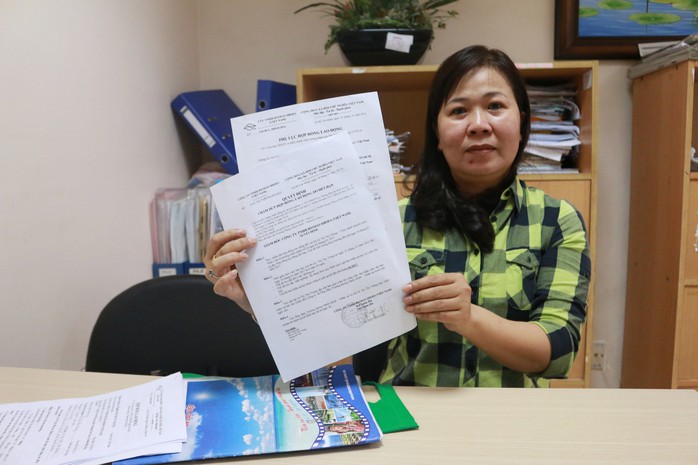 
Chị Lê Thị Thu Trang phải nhờ cơ quan chức năng can thiệp bảo vệ quyền lợi

