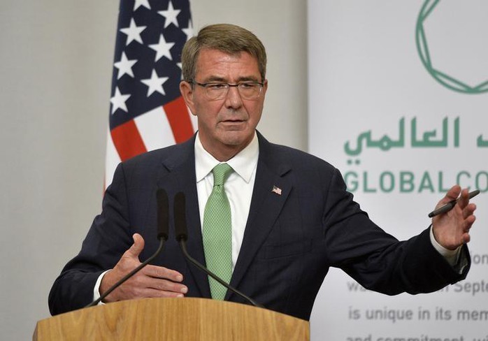 
Bộ trưởng Bộ Quốc phòng Mỹ Ash Carter. Ảnh: REUTERS
