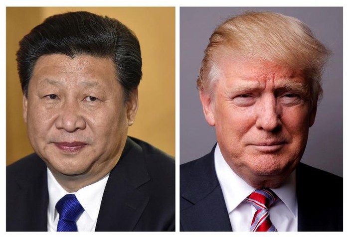 
Chủ tịch Trung Quốc Tập Cận Bình và Tổng thống Mỹ Donald Trump. Ảnh: REUTERS
