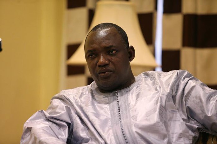 
Tổng thống đắc cử Adama Barrow. Ảnh: REUTERS
