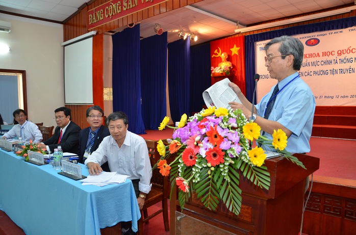 
Một hội thảo khoa học về tiếng Việt được tổ chức ở TP HCM Ảnh: TẤN THẠNH
