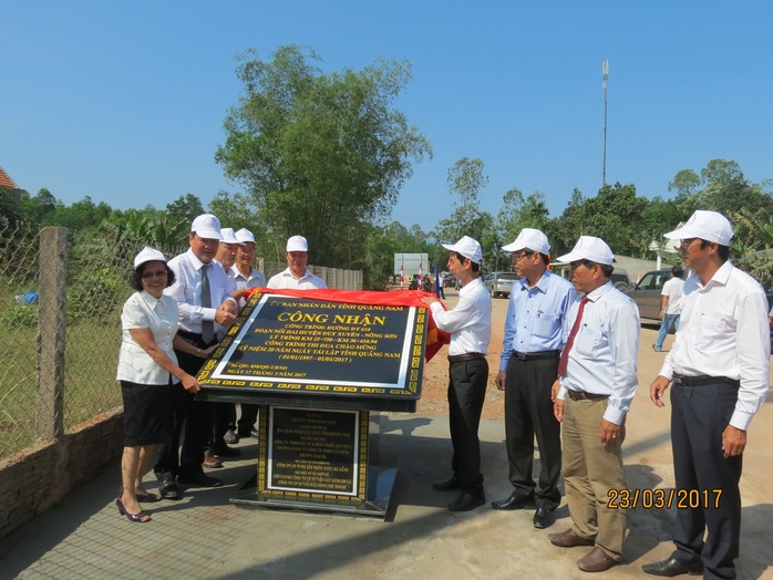 
Tuyến đường này được công nhận là công trình thi đua chào mừng 20 năm ngày tái lập tỉnh Quảng Nam

