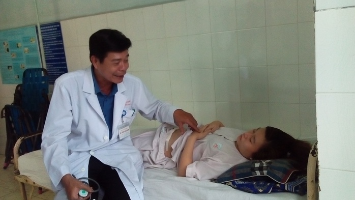 Chị H. đang được chăm sóc tại Bệnh viện An Bình