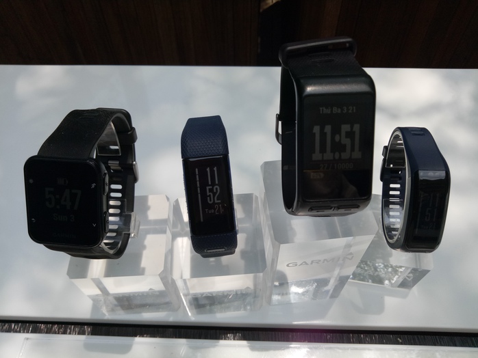 Các mẫu smartwatch mới của Garmin cho thị trường Việt Nam. Ảnh: Chánh Trung.