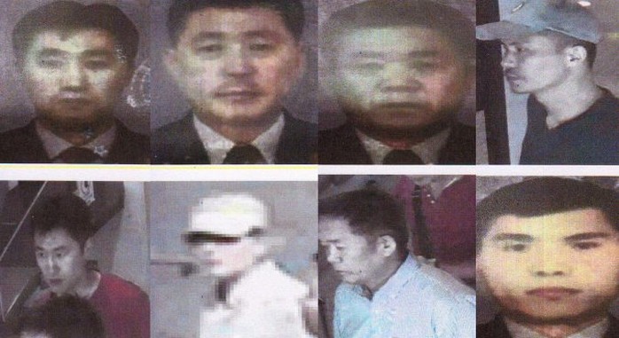 
Hình ảnh 4 nghi phạm Triều Tiên. Ảnh: Nknew
