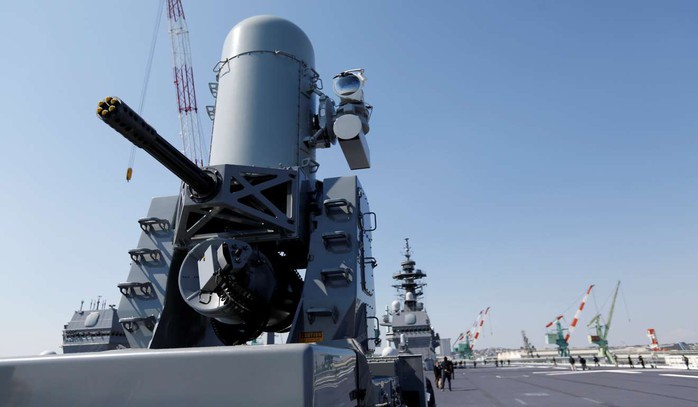Vũ khí trên tàu Kaga. Ảnh: Reuters