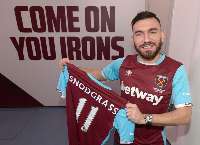 Tân binh Snodgrass của West Ham