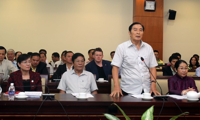 
Nguyên Giám đốc Sở TDTT TP HCM Phạm Văn Kiết phát biểu
