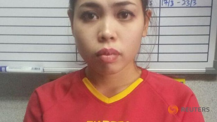 
Nữ nghi phạm Indonesia Siti Aisyah. Ảnh: Reuters
